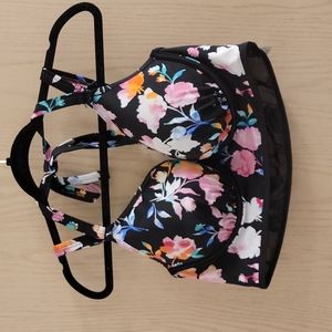 Torrid Floral Plunge Wired Bikini Top